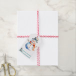 Vrolijke sneeuwman wintercadeau labels cadeaulabel<br><div class="desc">Deze prachtige kerst labels tonen een schattige sneeuwman met een warme sjaal en pet,  ideaal voor het toevoegen van een feestelijke touch aan vakantie cadeaus en decoraties.</div>