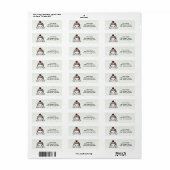 Vrolijke Snowman retour adreslabels Etiket (Full Sheet)