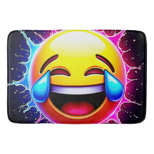 Vrolijke Spat: Lachende Emoji Kunst Badmat