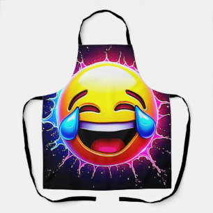 Vrolijke Spat: Lachende Emoji Kunst Schort
