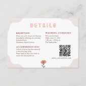 Vrolijke speelse zomer bloemendetail behuizing Kaa Informatiekaartje (Voorkant)