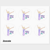 Vrolijke Sprong Ronde Sticker (Vel)