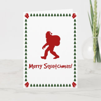 Vrolijke Squatchmas! (Kerstkaart) Feestdagen Kaart