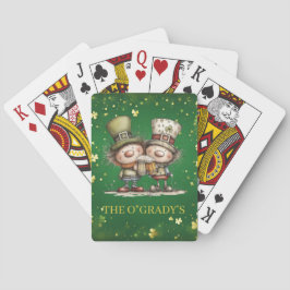 Vrolijke St. Patrick's Day-feestillustratie Pokerkaarten