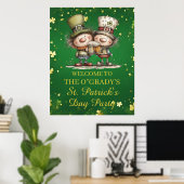 Vrolijke St. Patrick's Day-feestillustratie Poster (Thuiskantoor)