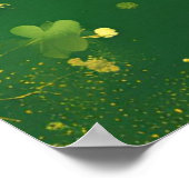 Vrolijke St. Patrick's Day-feestillustratie Poster (Hoek)