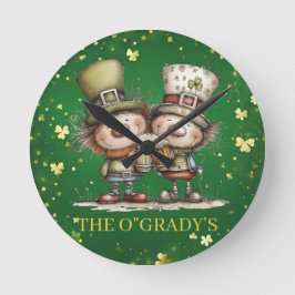 Vrolijke St. Patrick's Day-feestillustratie Ronde Klok