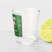 Vrolijke St. Patrick's Day-feestillustratie Shot Glas (Rechts)