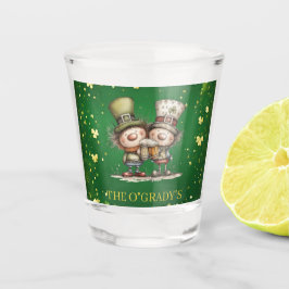 Vrolijke St. Patrick's Day-feestillustratie Shot Glas
