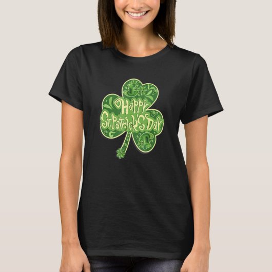 Vrolijke St. Patrick's Day Funny Saint Patrick Iri T-shirt (Voorkant)