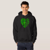 Vrolijke St Patrick's Day Funny Saint Patrick Iris Hoodie (Voorkant volledig)