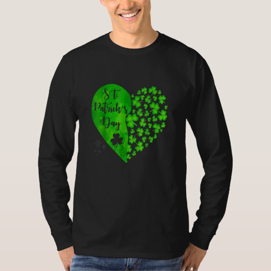Vrolijke St Patrick's Day Funny Saint Patrick Iris T-shirt (Voorkant)
