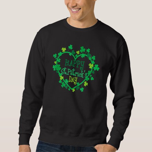 Vrolijke St Patrick's Day Funny Saint Patrick Iris Trui (Voorkant)