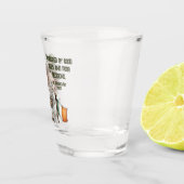 Vrolijke St. Patrick's Day Kabouter Kunst Shot Glas (Rechts)