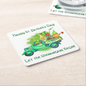 Vrolijke St. Patrick's Day, laat de Shenanigans be Kartonnen Onderzetters (Schuin)