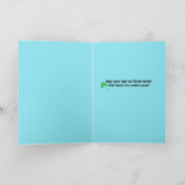 Vrolijke St Patrick's Day Leprechaun buiten Feestdagen Kaart (Binnen)