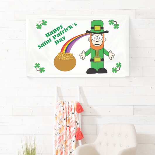 Vrolijke St. Patrick's Day Spandoek (Insitu)