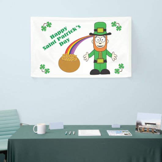 Vrolijke St. Patrick's Day Spandoek (Beurs)