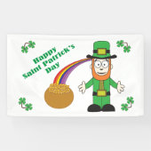 Vrolijke St. Patrick's Day Spandoek (Horizontaal)