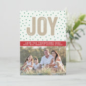 Vrolijke Stippen Feestdagenkaart (Staand voorkant)