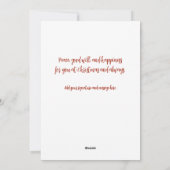 Vrolijke Straatmuzikanten Kerstmis Feestdagenkaart (Achterkant)