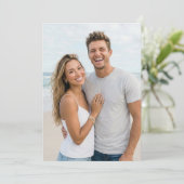 Vrolijke strandfoto kaart (Staand voorkant)