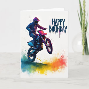 Vrolijke stuntrijder kaart
