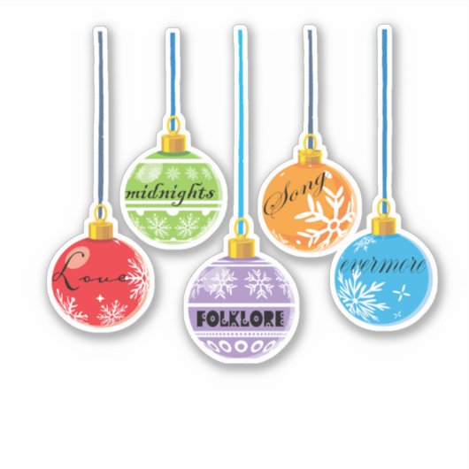 Vrolijke Swiftmas Sticker (Voorkant)