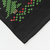 Vrolijke Swishmas Lelijke Kerstmis Bysketbyll Kers Fleece Deken (Hoek)