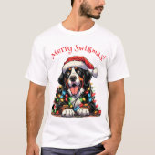 Vrolijke Swissmas kerstcadeaus T-shirt (Voorkant)