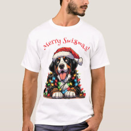 Vrolijke Swissmas kerstcadeaus T-shirt