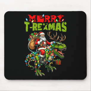 Vrolijke T-Kerstmis Kerstmis Kerstmis T Rex Dinosa Muismat
