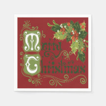 Vrolijke taferelen van Holly op rode achtergrond