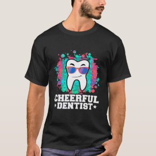 Vrolijke Tandartsen Humoristische Tand Illustratie T-shirt