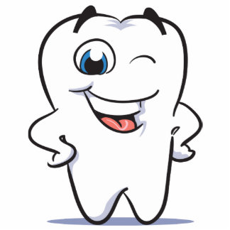 vrolijke tanden staand fotobeeldje 