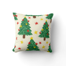 Vrolijke Textuur Kerstster Herhalend Ontwerp