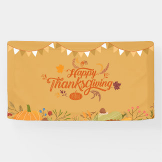 "Vrolijke Thanksgiving viering banner - feestelijk