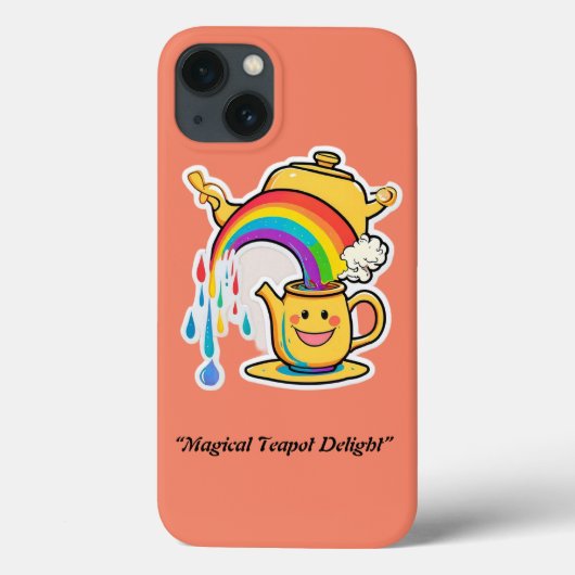 "Vrolijke theepot Rainbow Delight" Case-Mate iPhone Case (Achterkant)