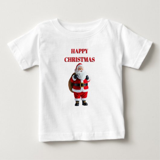 "Vrolijke tijden: Happy Christmas Kinder T-shirt" (Voorkant)