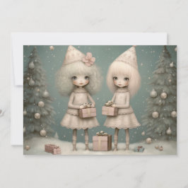 Vrolijke Tijden: Wij wensen u een Prettig Kerstfee Feestdagenkaart