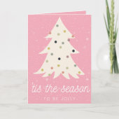 Vrolijke Transgender Kerstboom Kerstkaart  Feestdagen Kaart (Voorkant)