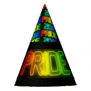 Vrolijke Trots 2018 de Typografie van de Vlag LGBT Feesthoedjes