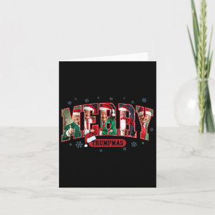 Vrolijke Trumpmas Santa Trump Kerstpyjama Grappig Kaart