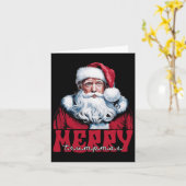 Vrolijke Trumpmas Santa Trump Kerstpyjama Grappig Kaart (Gele Bloem)