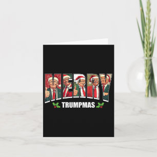 Vrolijke Trumpmas Santa Trump Kerstpyjama Grappig Kaart