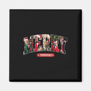 Vrolijke Trumpmas Santa Trump Kerstpyjama Grappig Magneet