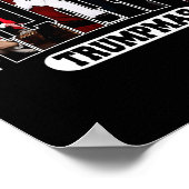 Vrolijke Trumpmas Santa Trump Kerstpyjama Grappig Poster (Hoek)