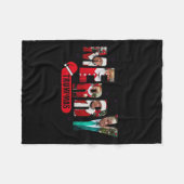 Vrolijke Trumpmas Santa Trump Kerstpyjama Humor Fleece Deken (Voorkant (Horizontaal))