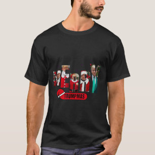 Vrolijke Trumpmas Santa Trump Kerstpyjama Humor T-shirt