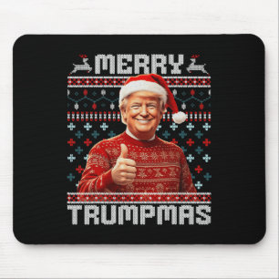 Vrolijke Trumpmas Santa Trump Kerstpyjama Lelijk Muismat